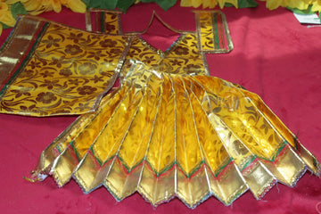 Ammavaru Kalasam Drape kalasam drape for varalakshmi ammavaru. This can be draped around the kalasam with just a velcro.