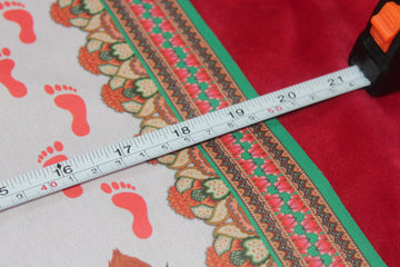 Gujarati Wedding Kanku (Kumkum) Pagla , Rumal Gujarati Wedding Rituals, Wedding Pooja Essential, pagala print,baby pagala, bridle pagala