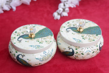 Peacock Decorative Bowls | Return Gift Ideas | Elegant Party Favors | Wedding Favors | Best Gifts | Return Gifts | Gift | Party Favors | jar