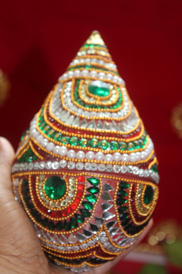 Decorated nariyal for pooja, artificial coconut for Diwali,  baby shower, wedding ceremony, rupiyu nariyal,  decorative coconut