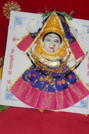 VaraLakshmi ammavaru face with dress and jewelary/Gowri-Laxmi Durga Ma-Ammavaru-Amman - ma kali Pooja Festivals Navratri Pooja