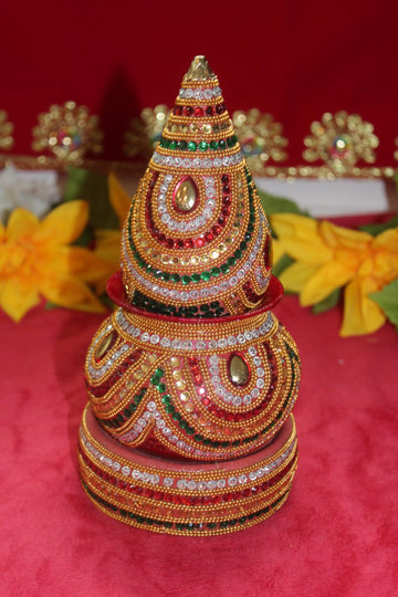 Artificial Mangal Kalash ,nariyal , mangal nariyal kalash set , wedding decor , pooja kalash , temple , gujarati wedding items ,baby shower